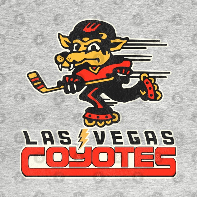 Retro Defunct Las Vegas Coyotes Roller Hockey by darklordpug